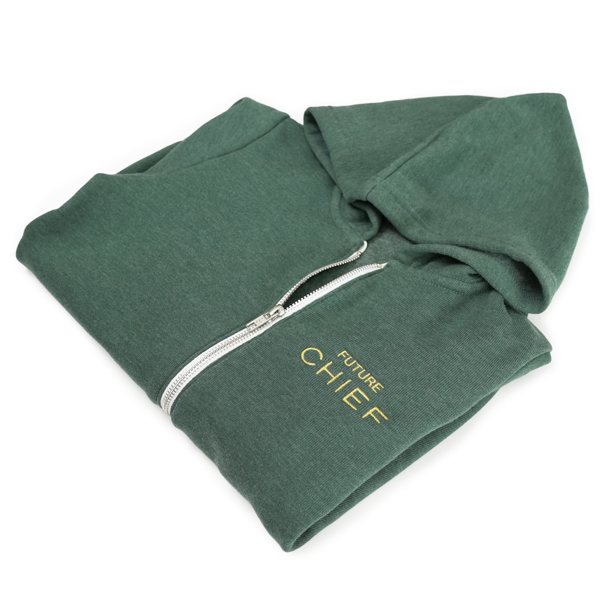 Shop Chiefs Army Green Hoodie